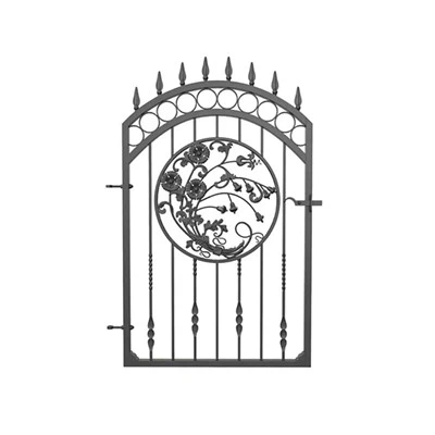 Květinové kované železné brány